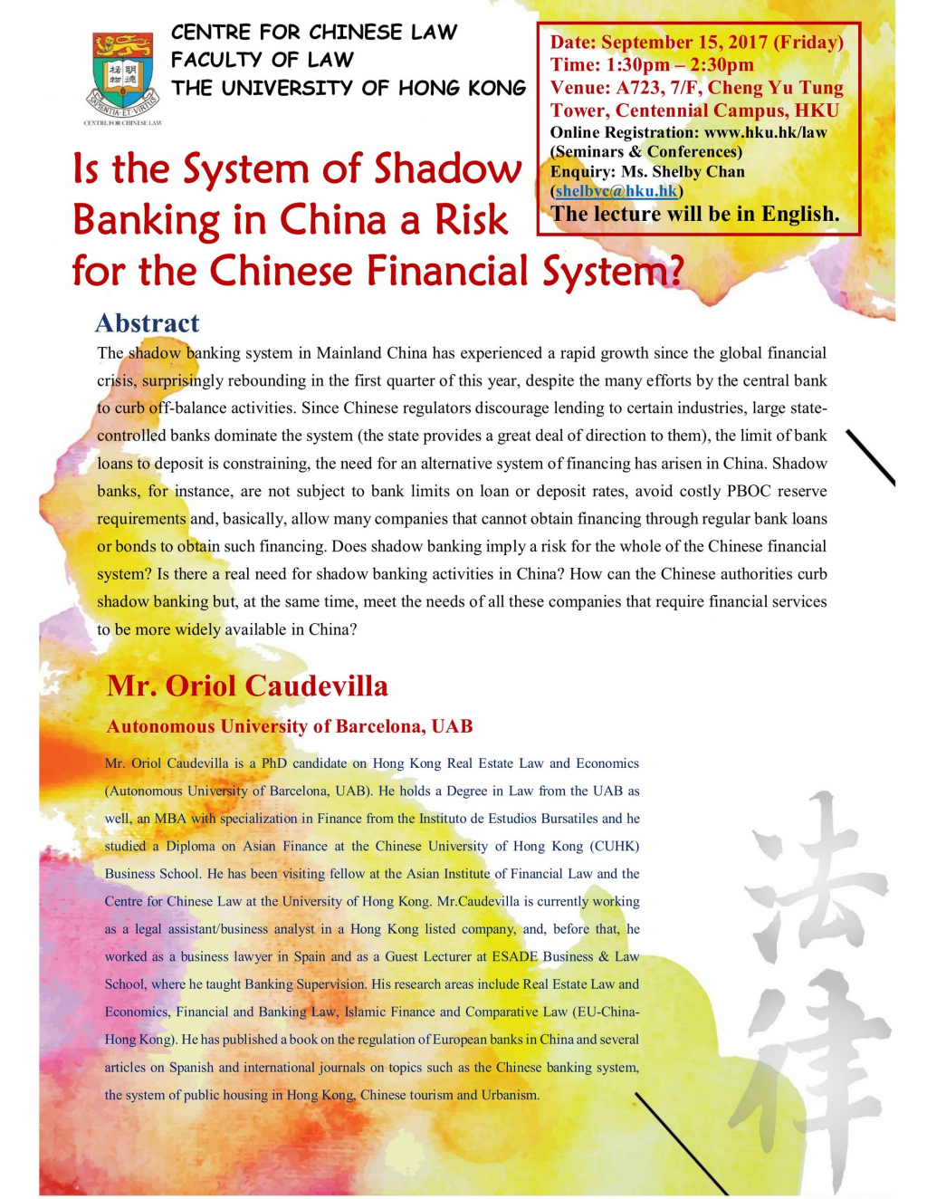 Is the System of Shadow Banking in China a Risk for the Chinese Financial System?