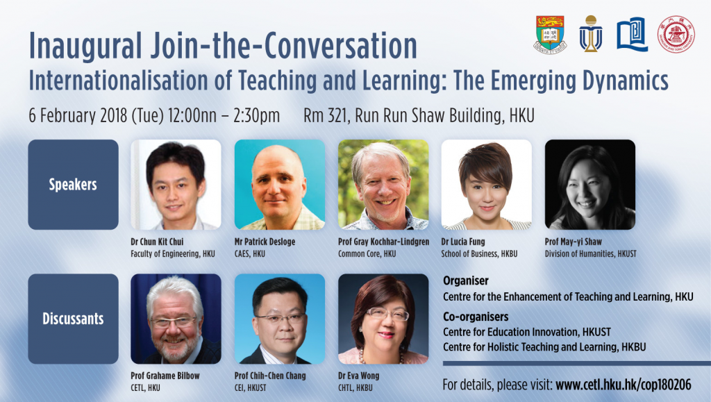 Inaugural Join-the-Conversation Internationalisation of Teaching and Learning: The Emerging Dynamics