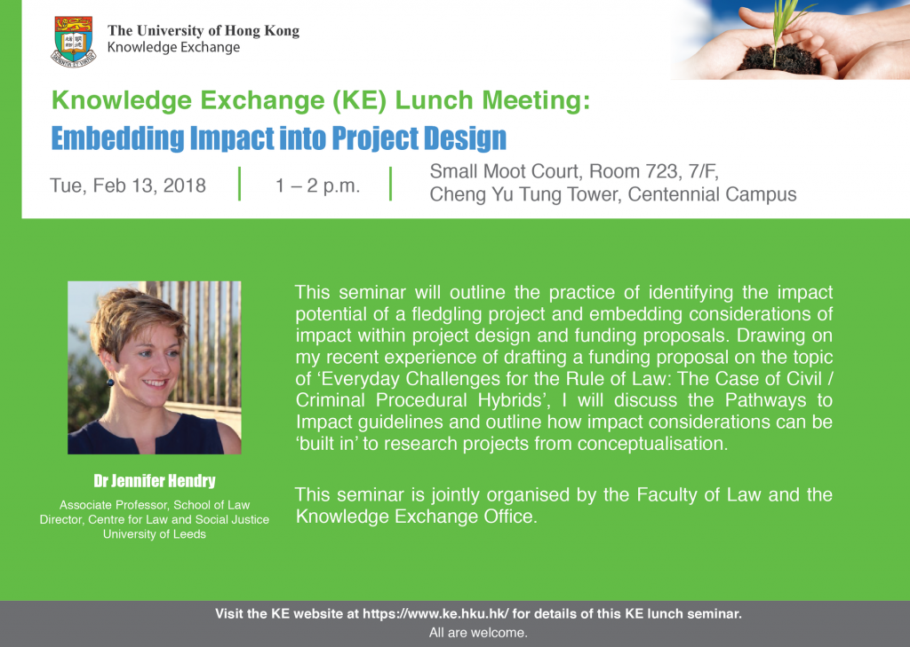 KE Lunch Meeting: Embedding Impact into Project Design