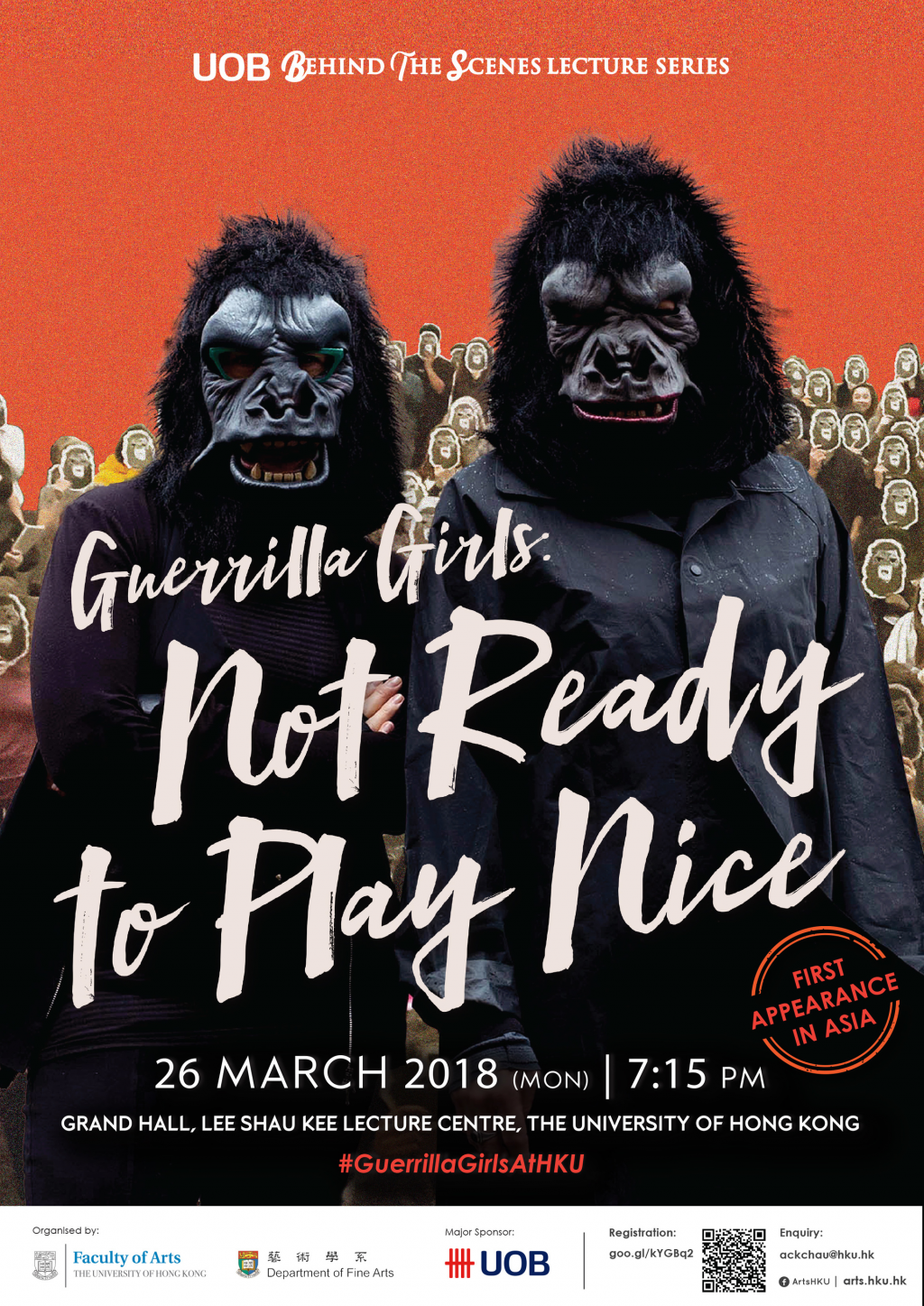 [UOB Behind the Scenes Lecture Series] Guerrilla Girls: Not Ready to Play Nice