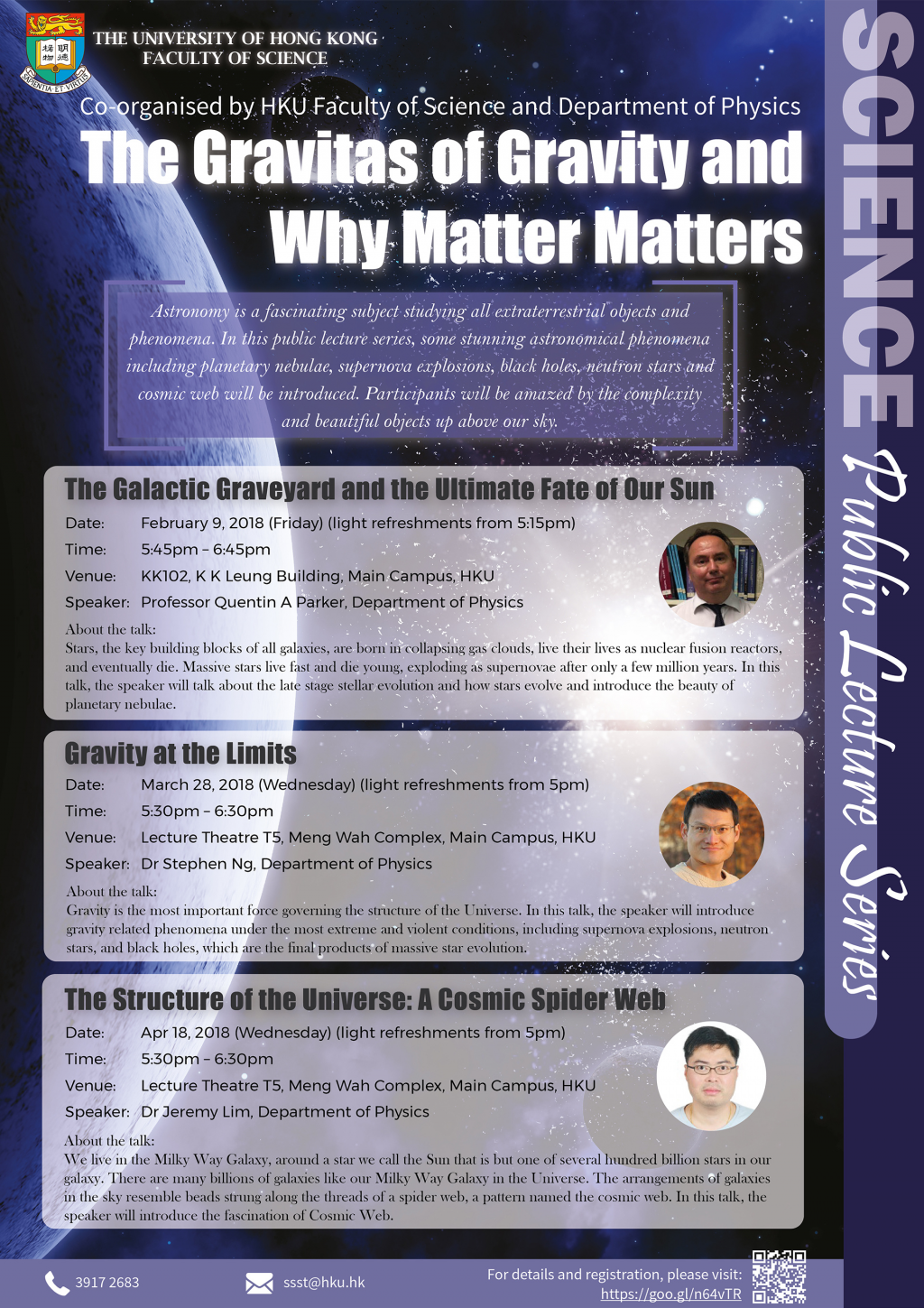 Public Lecture: The Structure of the Universe: A Cosmic Spider Web