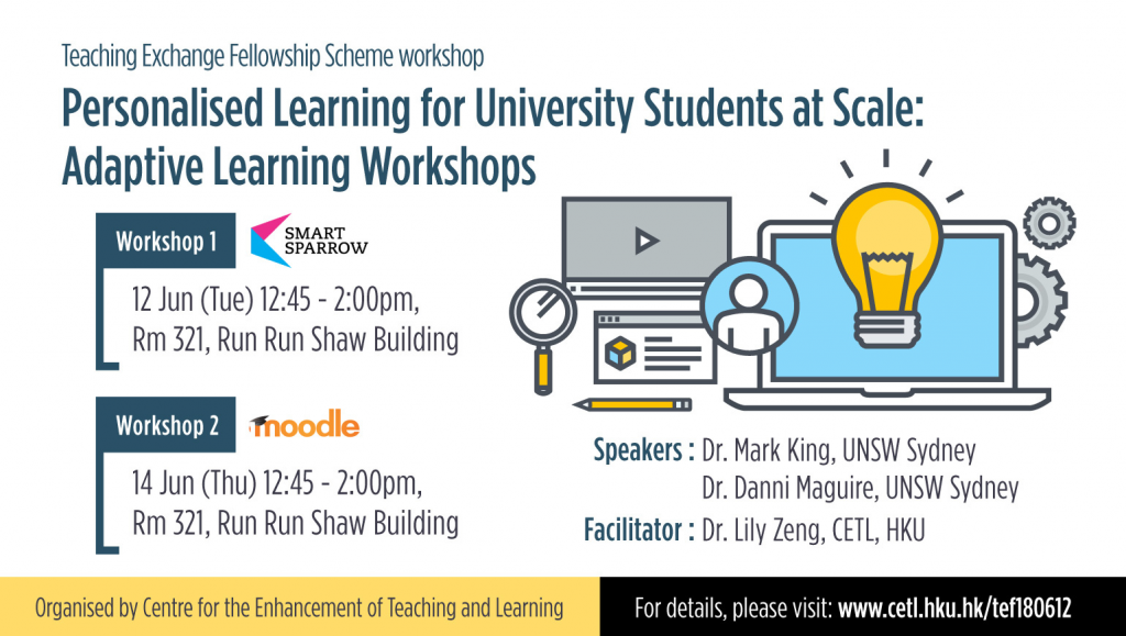 Teaching Exchange Fellowship Scheme workshop - Personalised Learning for University Students at Scale: Adaptive Learning Workshops
