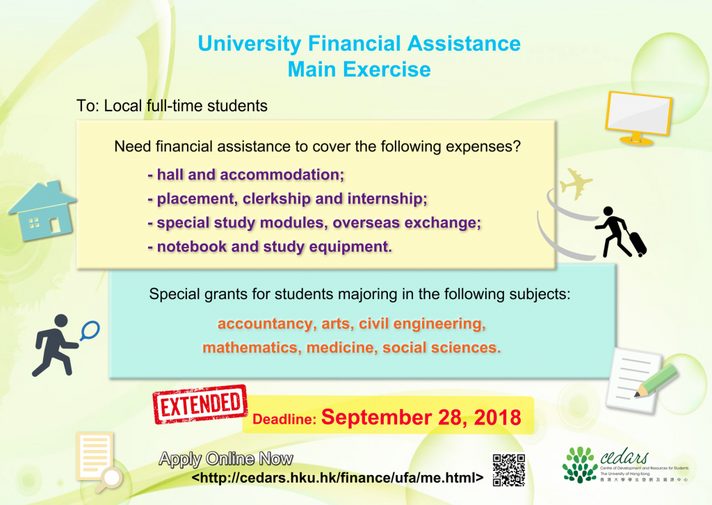 University Financial Assistance - Main Exercise 2018-19