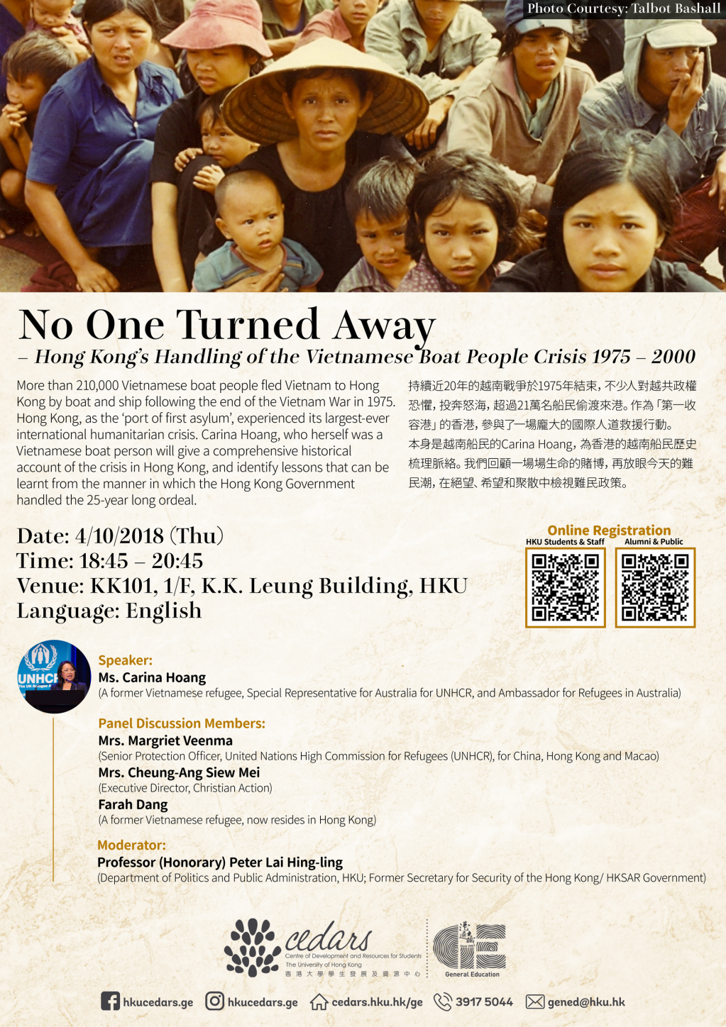 No One Turned Away: Hong Kong's Handling of the Vietnamese Boat People Crisis 1975 - 2000