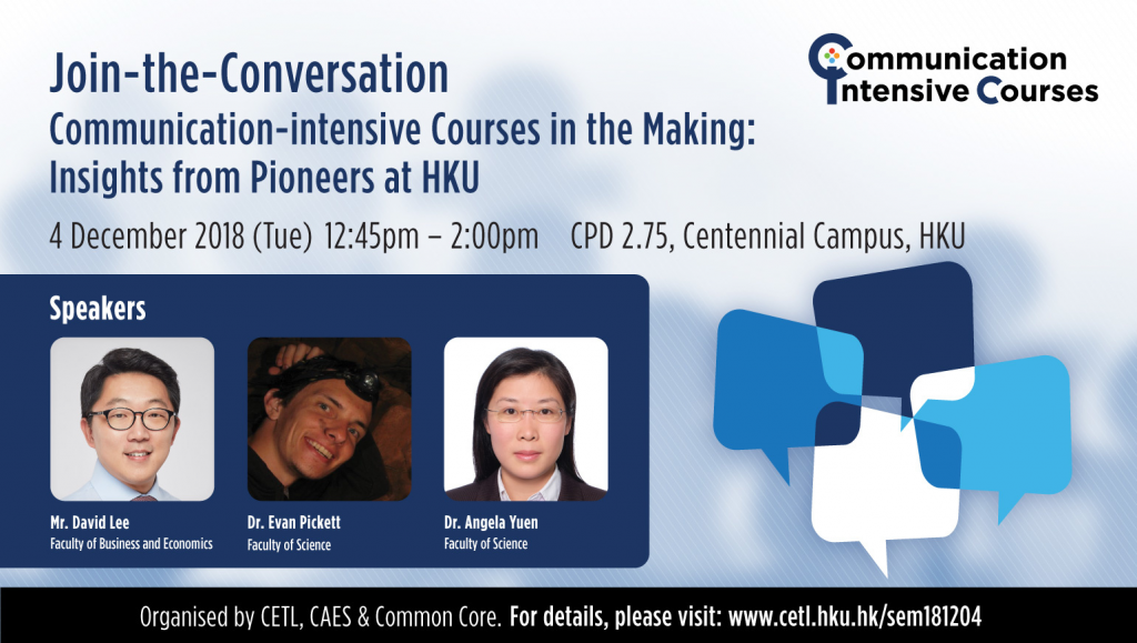 Join-the-Conversation: Communication-intensive Courses in the Making: Insights from Pioneers at HKU