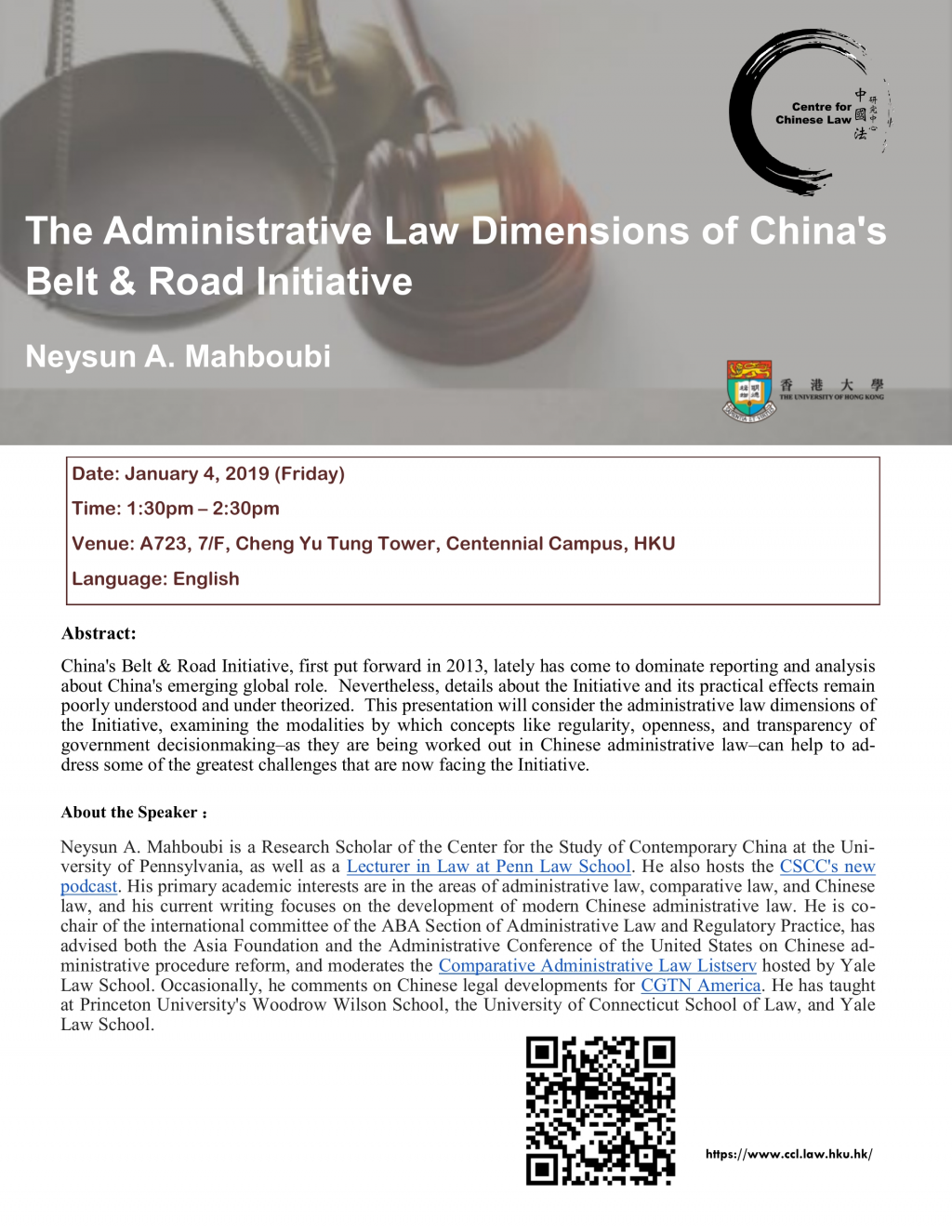 Administrative Law Dimensions of China's Belt & Road Initiative