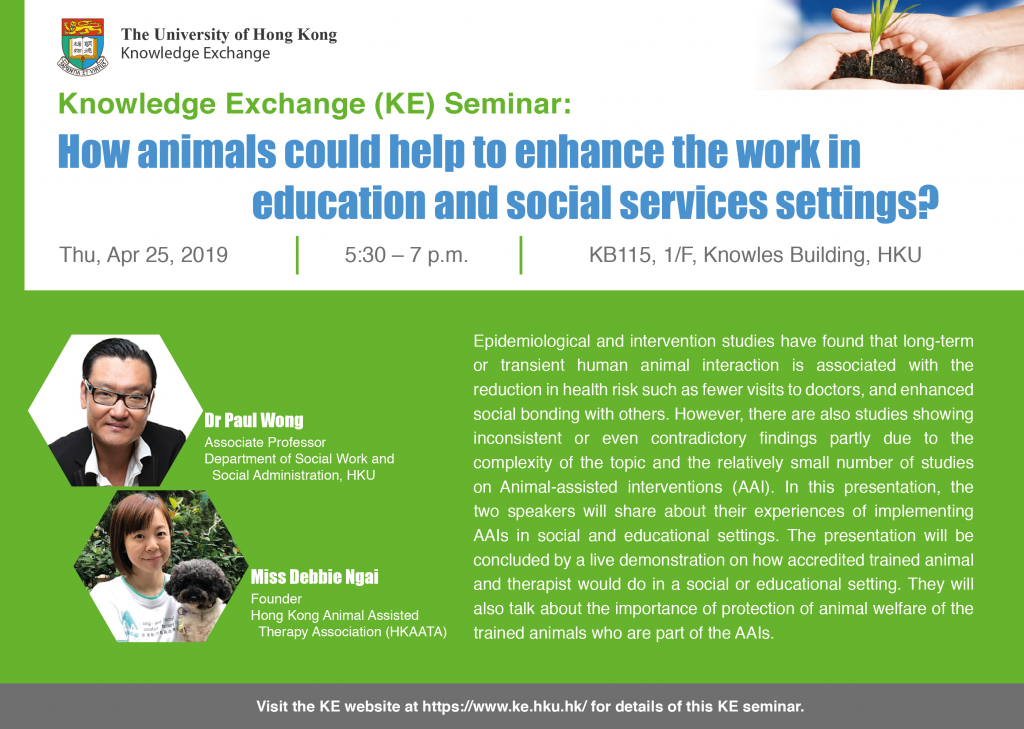 How animals could help to enhance the work in education and social services settings?
