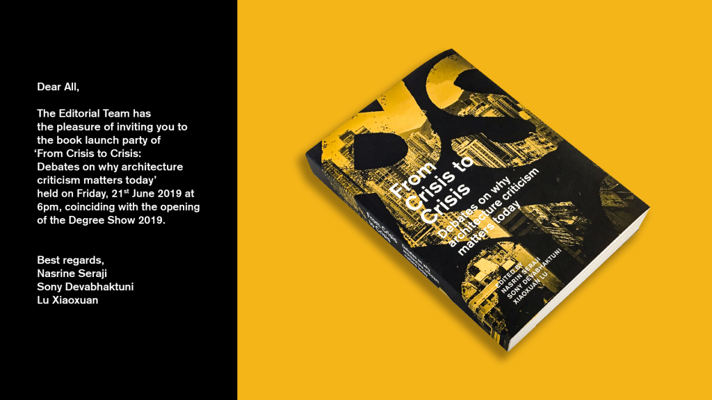 HKU Architecture - Book Launch Party | 6pm, 21 June 2019