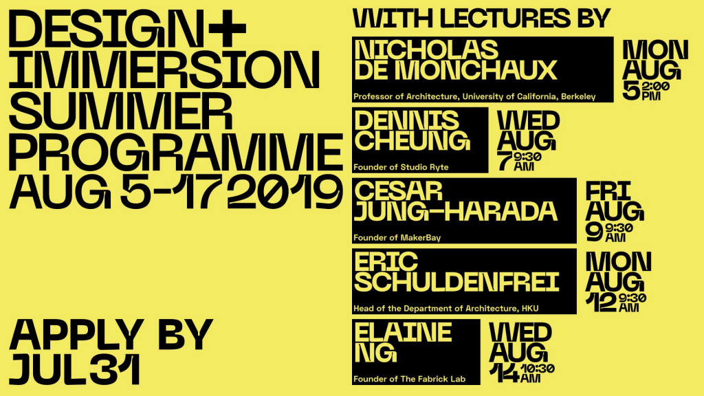 Design+ Immersion Summer Programme