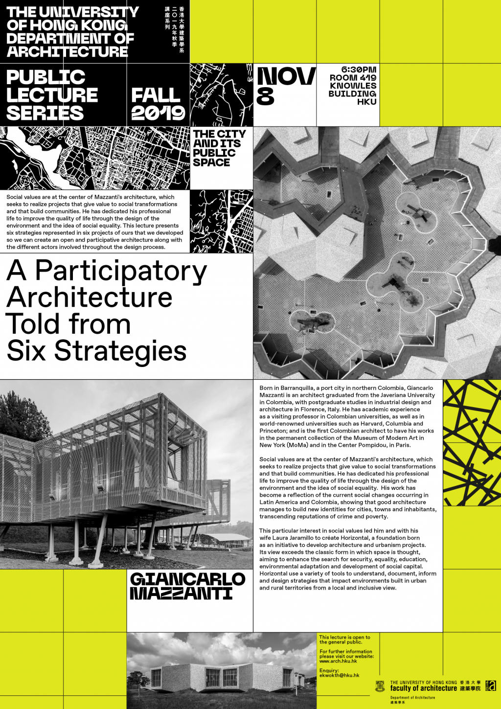 HKU Architecture Public Lecture : 'A Participatory Architecture Told From Six Strategies' by Giancarlo Mazzanti