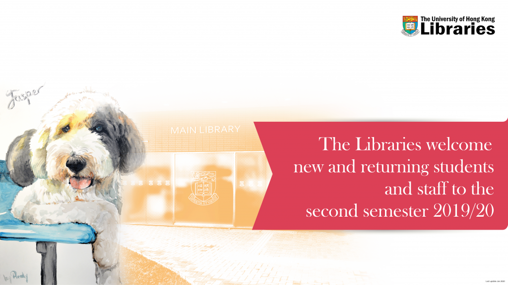 Jasper and the Libraries welcomes New and Returning Students and Staff to the 2nd Semester 2019/2020