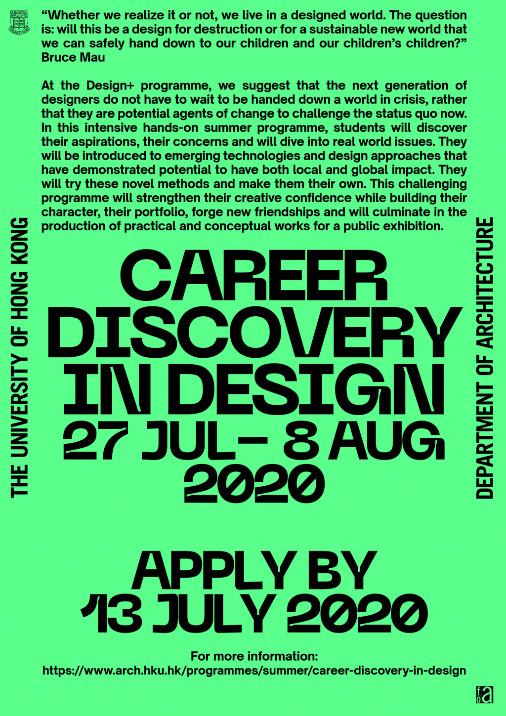 Career Discovery in Design 2020