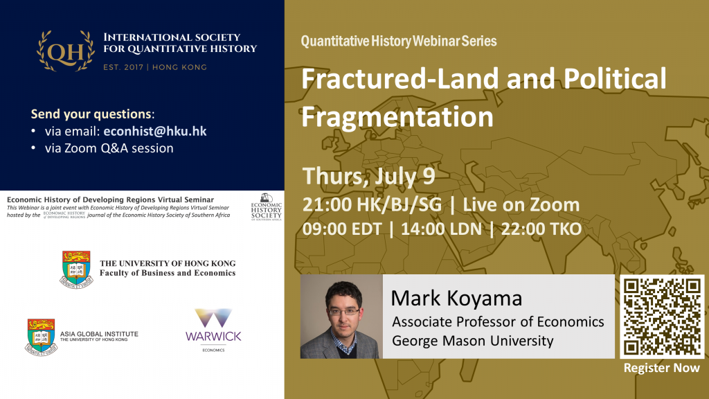 Quantitative History Webinar Series - Fractured-Land and Political Fragmentation