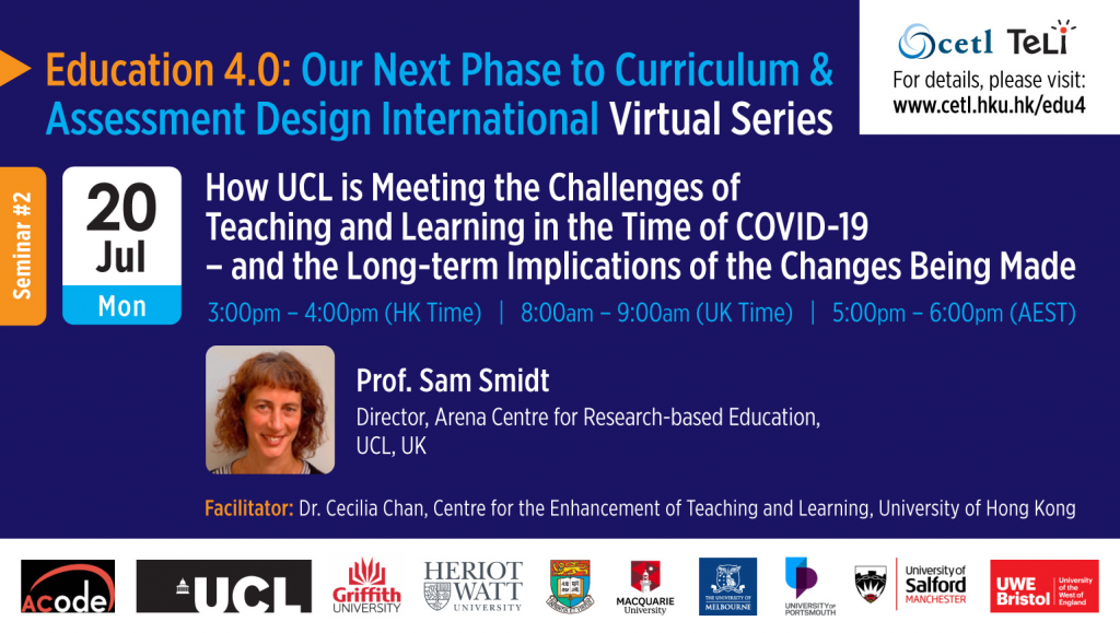Seminar 2: How UCL is meeting the challenges of teaching and learning in the time of COVID-19 – and the long-term implications of the changes being made