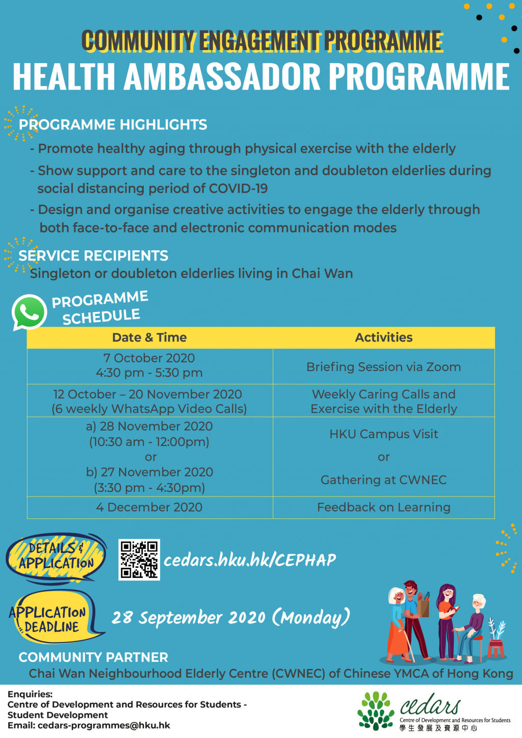 Join to Promote Healthy Ageing: Community Engagement Programme: Health Ambassador Programme!