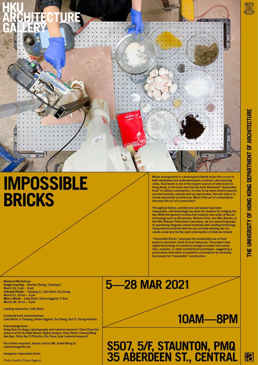 HKU Department of Architecture - “IMPOSSIBLE BRICKS” EXHIBITION @ PMQ