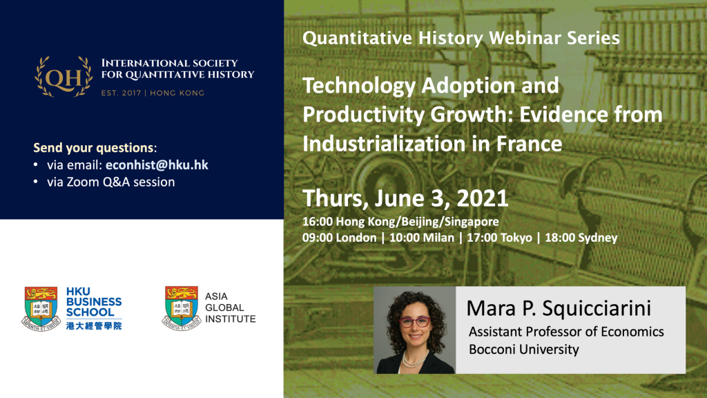 Quantitative History Webinar Series - ‪Technology Adoption and Productivity Growth: Evidence from Industrialization in France