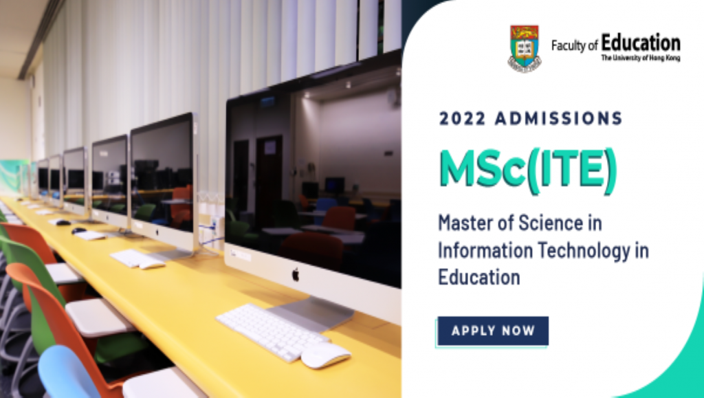 Master of Science in Information Technology in Education - Admissions are now open