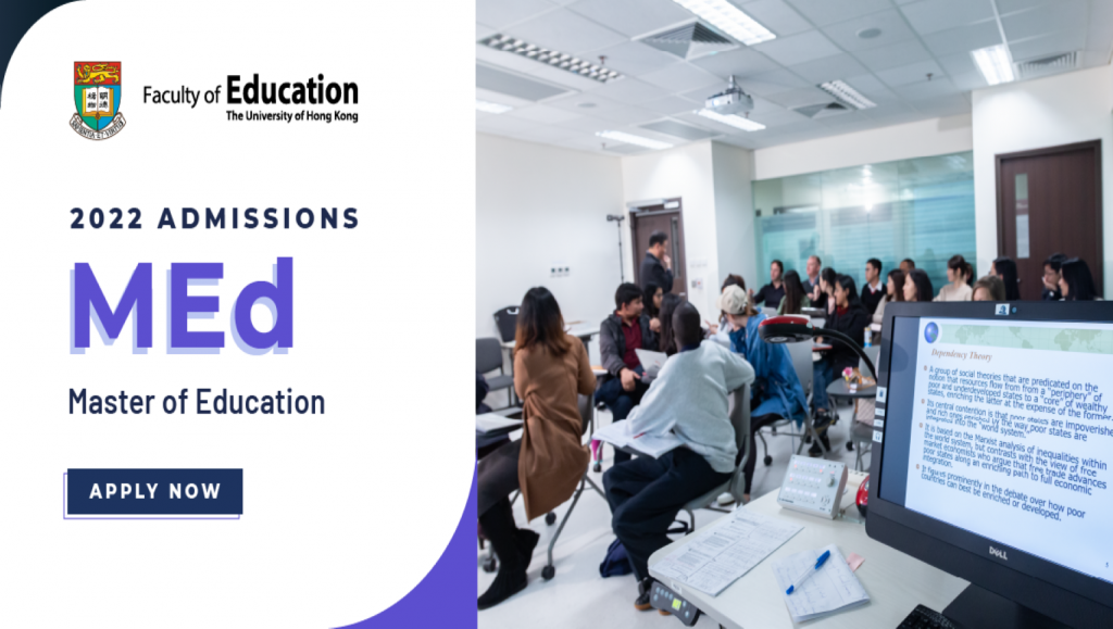 Master of Education (MEd) – Admissions still open for particular specialisms