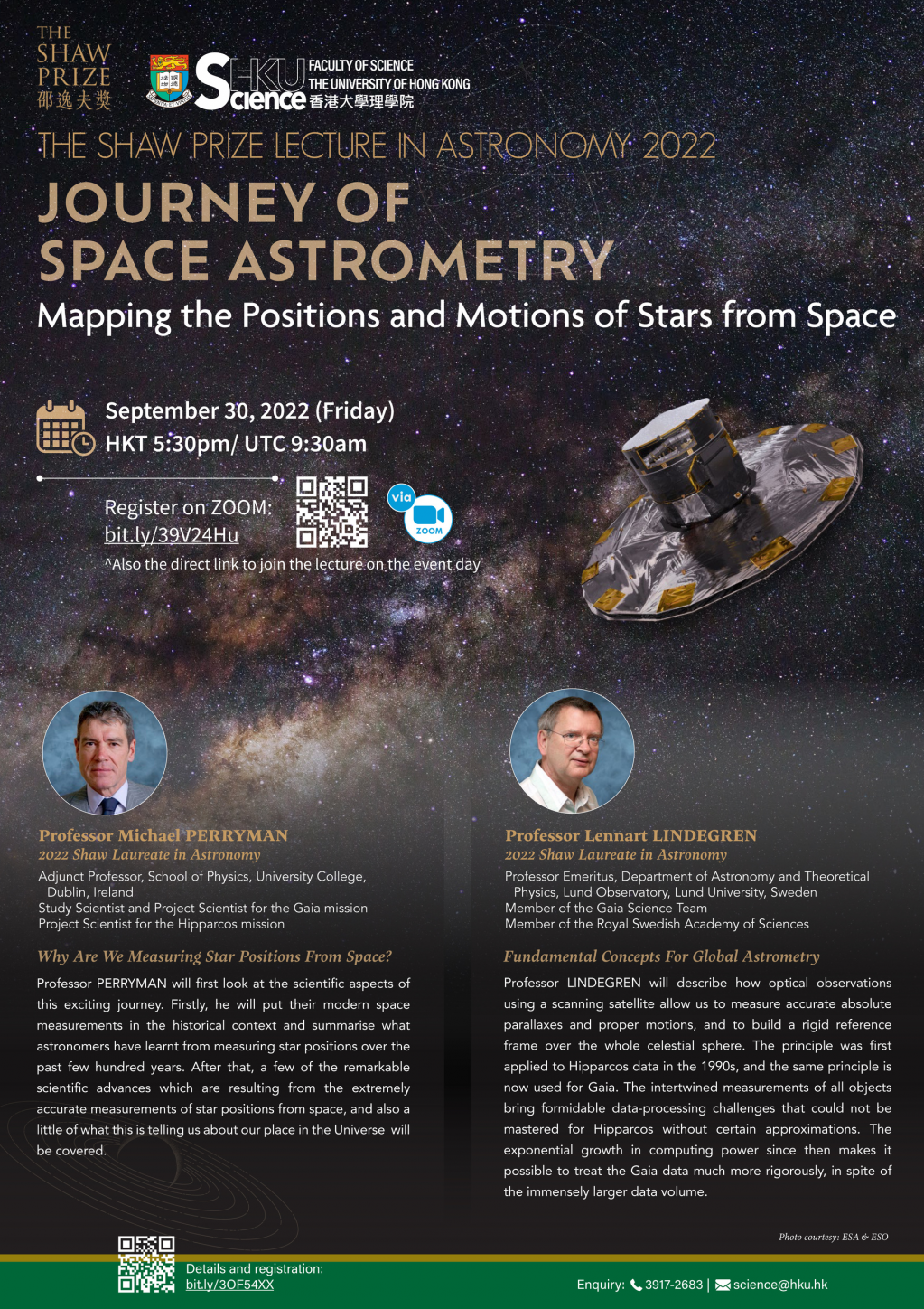 The Shaw Prize Lecture in Astronomy 2022 (September 30, 2022)
