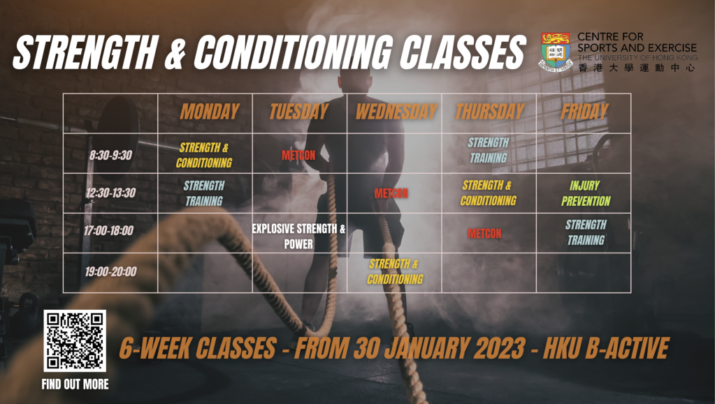 Strength & Conditioning Class Schedule