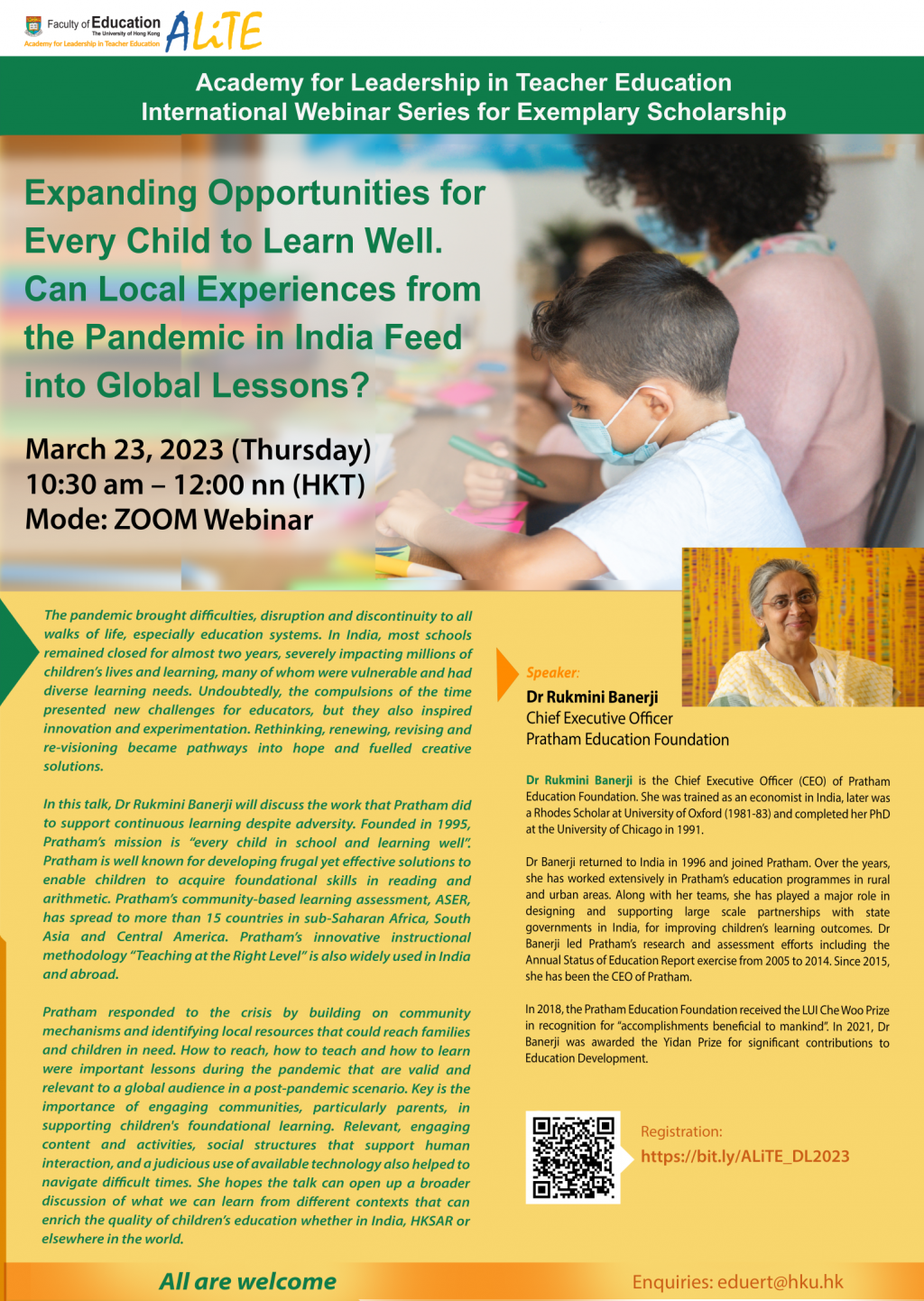 Expanding Opportunities for Every Child to Learn Well. Can Local Experiences from the Pandemic in India Feed into Global Lessons?