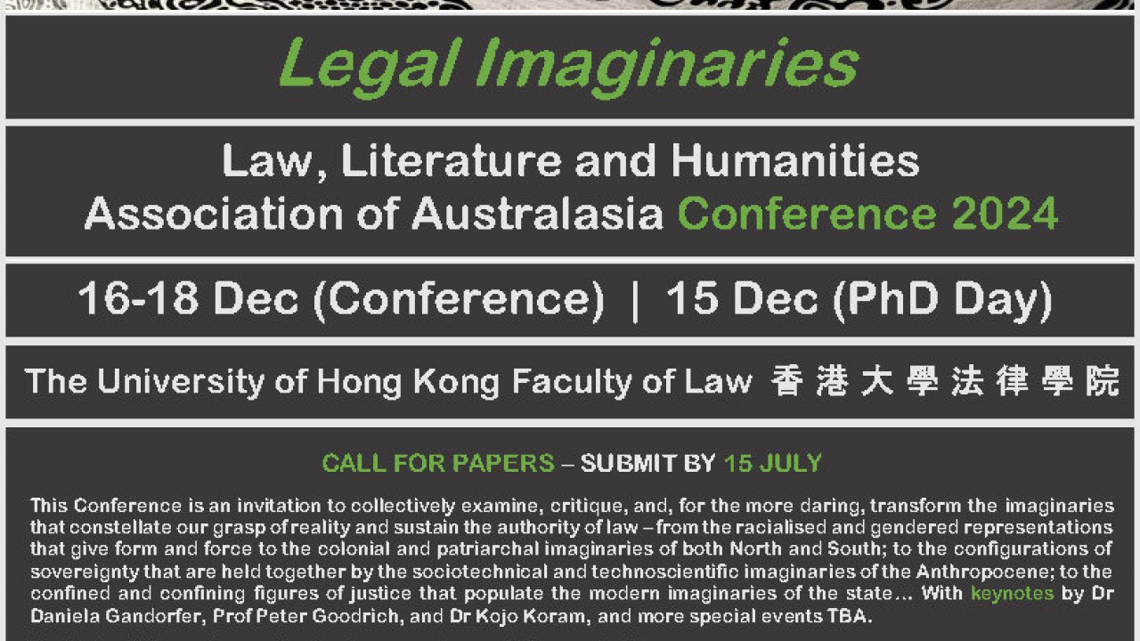 [Call for Papers] Legal Imaginaries&hellip;
