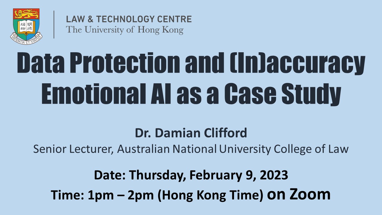 Law Tech talk: Data Protection and (In)accuracy