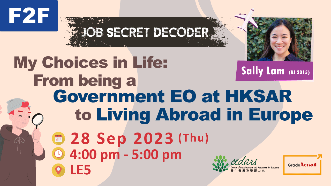 Job Secret Decoder on 28 Sep:  My Choices in Life:&hellip;