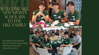 Welcome New Sports Scholars to the HKU Family