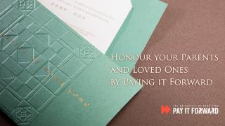 Honour your Parents and Loved Ones by Paying it Forward