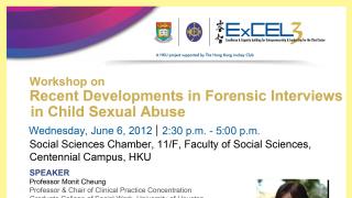 ExCEL3 Workshop on Recent Developments in Forensic Interviews in Child Sexual Abuse