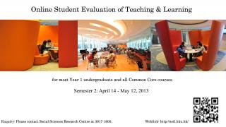 Online Student Evaluation of Teaching and Learning 2012-13 Semester 2