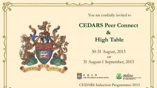 CEDARS Peer Connect and High Table 