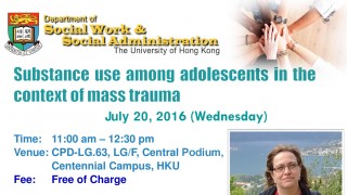 Substance use among adolescents in the context of mass trauma