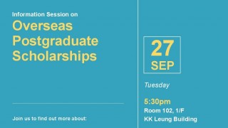 Information Session on Overseas Postgraduate Scholarships