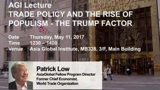 AGI Lecture: Trade Policy and the Rise of Populism - The Trump Factor