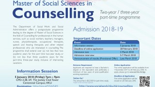 MSocSc (Counselling) Programme