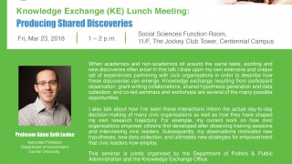 KE Lunch Meeting: Producing Shared Discoveries