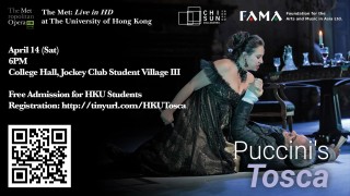 [April 14] The Met Live in HD at HKU - Tosca