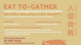 Eat To-Gather 2018-19: Calling for non-local pals, local foodmates and host families