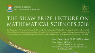 The Shaw Prize Lecture on Mathematical Sciences 2018 