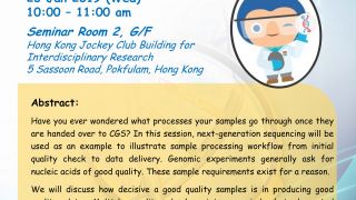 Sharing Session: Sample logistics and workflow for genomic experiments at CGS