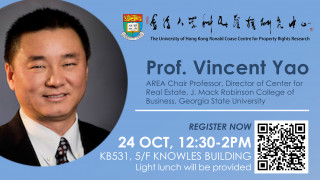 Brownbag Workshop (Oct 24): Prof. Vincent Yao, Georgia State University
