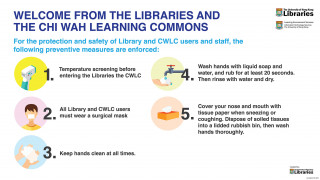 Guidelines before Entering the Libraries and CWLC