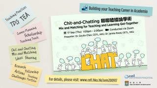 Chit-and-Chatting, Mix and Matching for Teaching and Learning Get-Together 唧唧喳喳論學術
