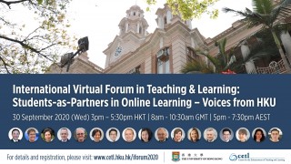 HKU International Virtual Forum [Sep 30, Wed]  