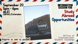 Information Session For Study Abroad Opportunities