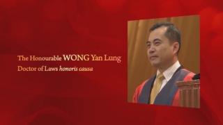 190th Congregation (2014) - Citation on The Honourable WONG Yan Lung