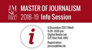 Master of Journalism Admissions 2018-19